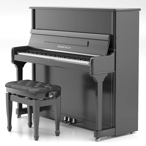 Seiler ED-132 Nickel | Eduard Seiler Vertical Pianos
