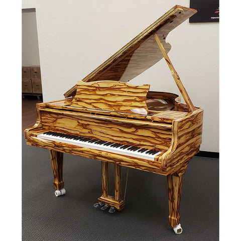 Kayserburg | Tiger Striped Sandalwood | Exotic Wood Venner Piano | 5'3"